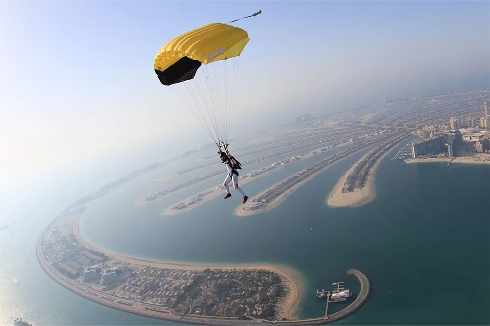 skydiving in Dubai